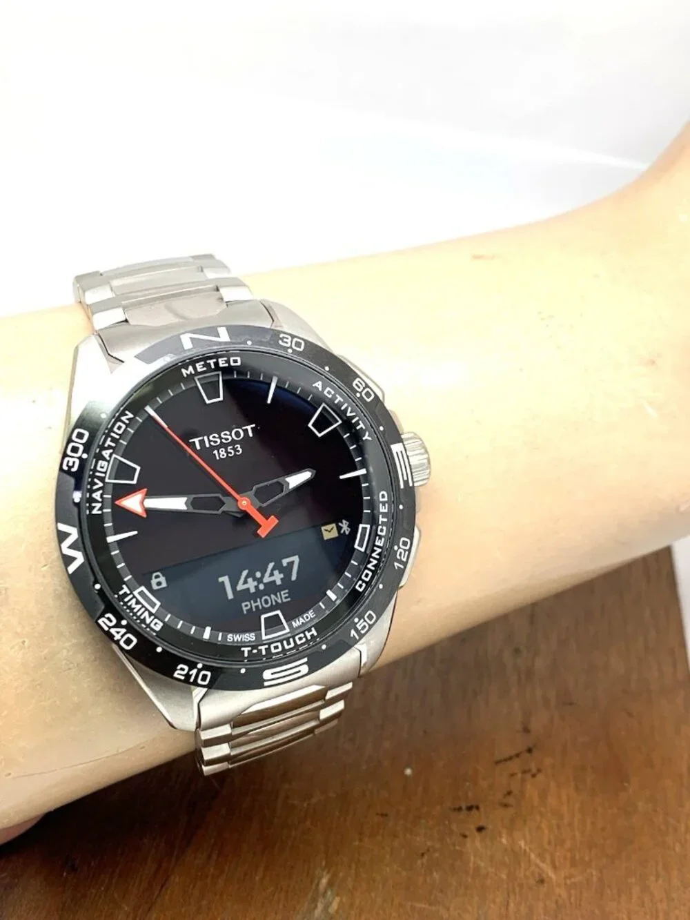 Tissot T- Touch Connect Solar Men's Watch Titanium Black 47.5mm T1214204405100